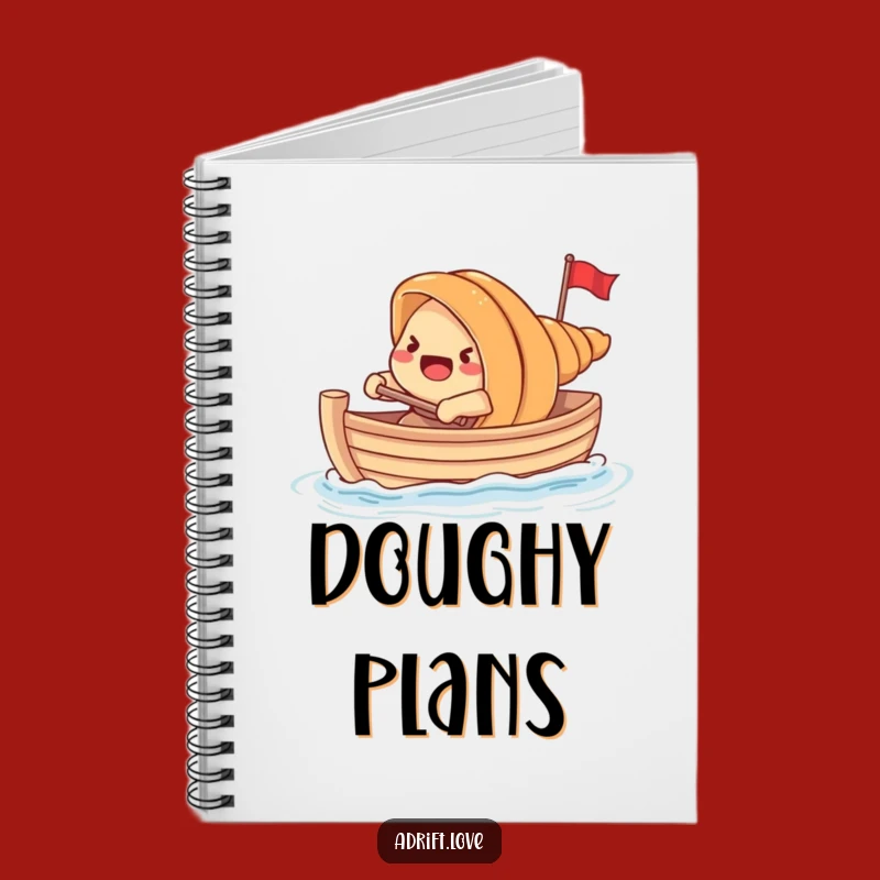 Funny Croissant Rowing Boat Notebook: Jot Down Breakfast Ideas