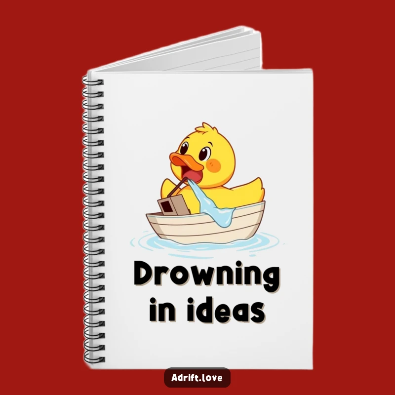 Funny Duck Sinking Boat Notebook: Jot Down Laughs and Ideas